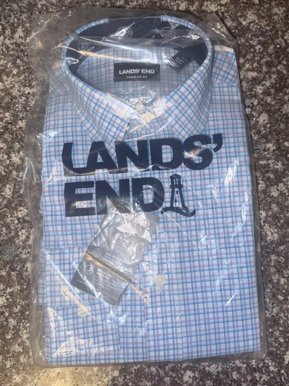 Lands' End Men's Button-Down Dress Shirt S 14-14/1/2 32/33 NWT